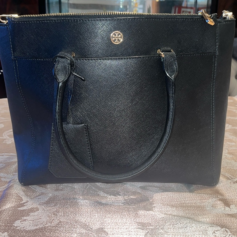 Tory Burch Robinson Double Zip Expandable Tote